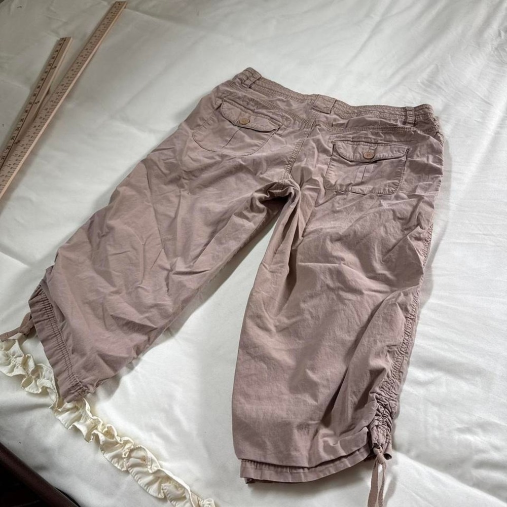 cargo capri pants  Y2K Faded Glory low‎ rise cargo capri pants size 12 t - Picture 6 of 6